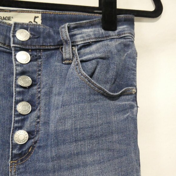 GARAGE - Ultra High Rise | size 5 | High Waisted Button Fly Slim Jeans | NWOT - Picture 5 of 16